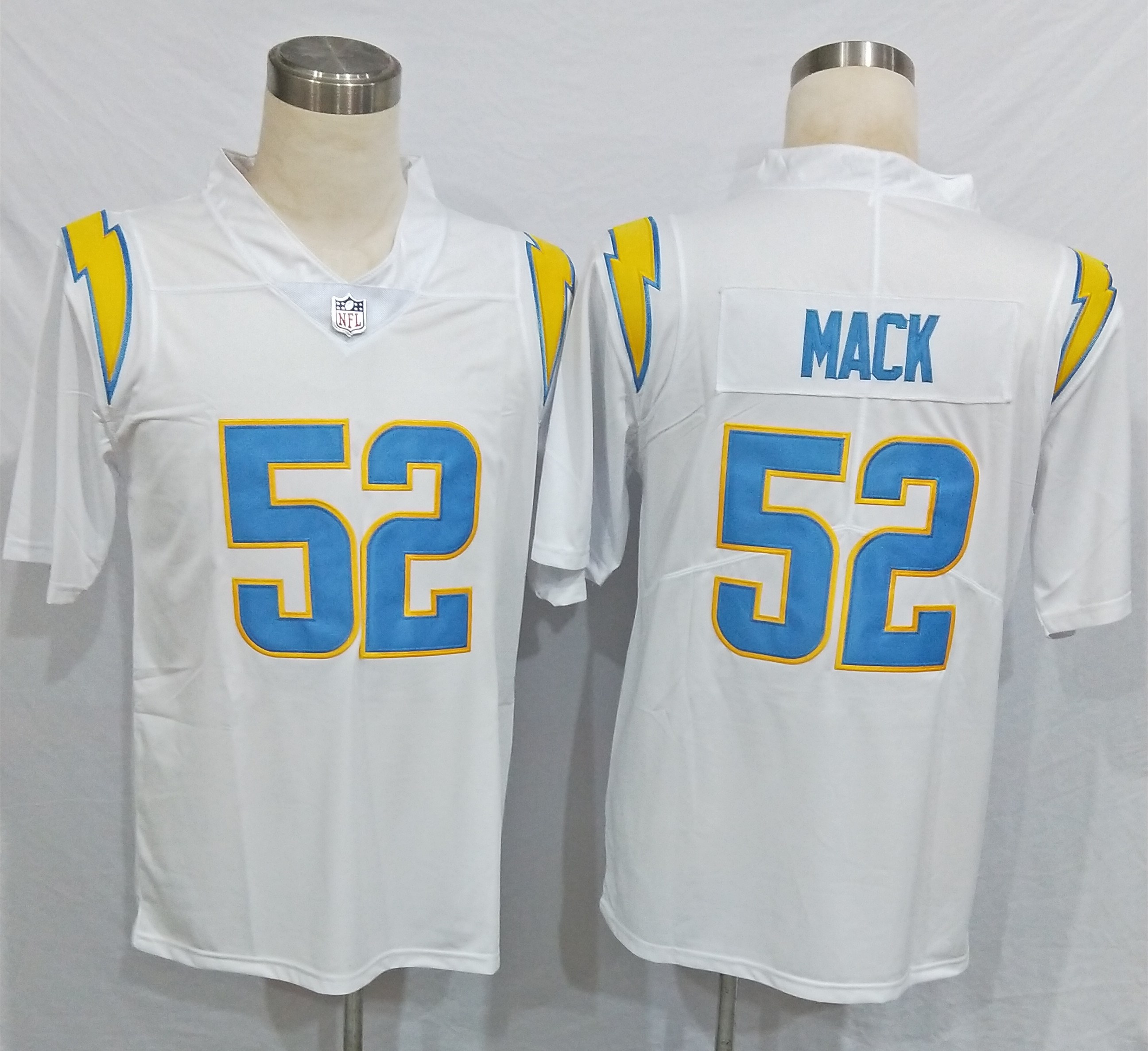 Men's Los Angeles Chargers Khalil Mack #52 White Jersey